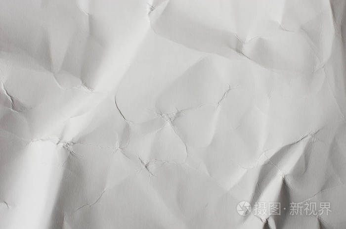 简单的白色皱褶纸背景