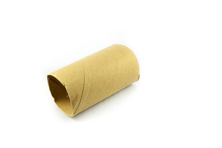 纸巾卷筒式卫生纸卷隔离白色背景