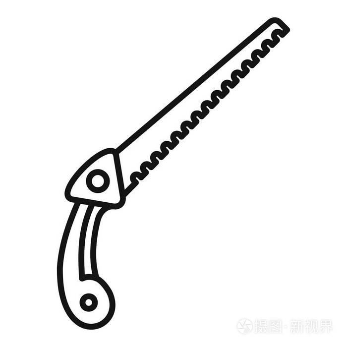 手园锯图标轮廓样式