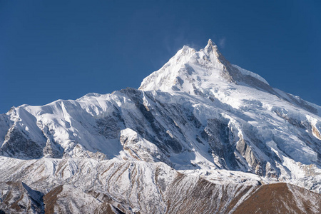 玛纳斯鲁山峰世界第八高峰喜马拉雅山脉尼泊尔亚洲