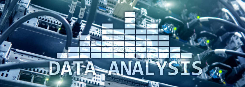 服务器机房背景下的大数据分析文本。因特网和现代技术概念