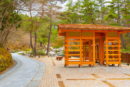 日本冈马松温泉赛诺卡瓦拉公园美丽景观