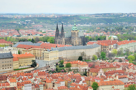 s Cathedral and Prague Castle. Prague, Czech Republic