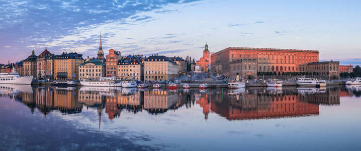 斯德哥尔摩的Gamla斯坦老镇。 斯德哥尔摩索德曼兰和瑞典高地。
