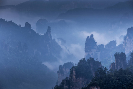 中国张家界阿凡达山