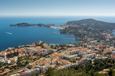 Azur France. View of luxury resort and bay of French riviera  V