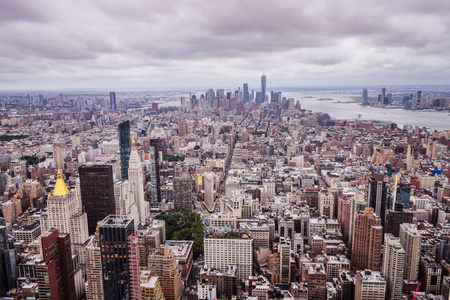 纽约曼哈顿市中心的风景