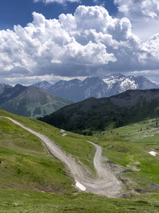 Assietta and Colle delle Finestre, Turin, Piedmont, italy, at su