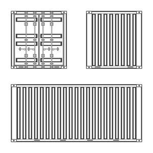 矢量货物集装箱图片