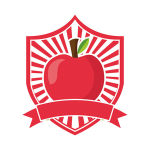 苹果新鲜健康食品会徽