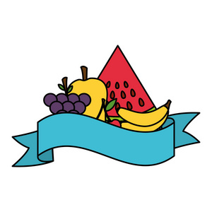 水果新鲜健康食品横幅