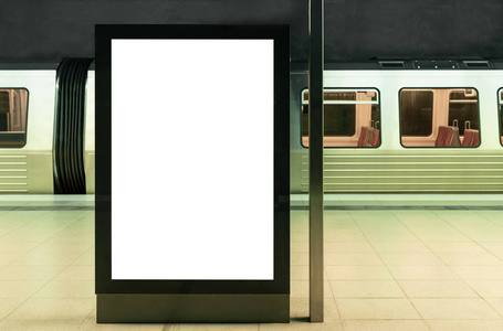 地下火车站模型照明数字广告牌图片