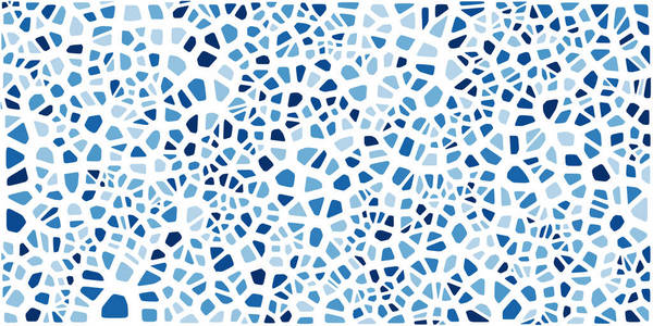 彩色玻璃与圆角，矢量抽象。不规则细胞背景模式。2D几何形状网格。门径比21