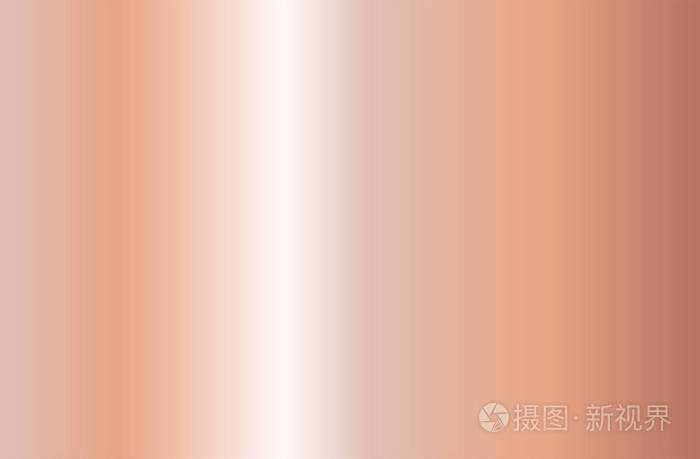 闪亮的金色粉红色金属箔梯度. 矢量插图