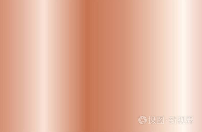 闪亮的金色粉红色金属箔梯度. 矢量插图