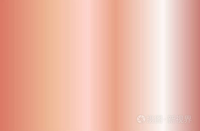 闪亮的金色粉红色金属箔梯度.矢量图