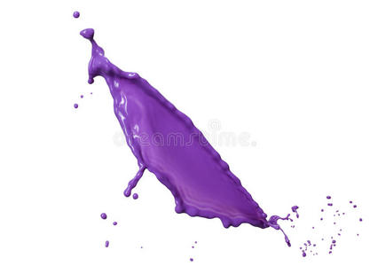 紫色液体飞溅