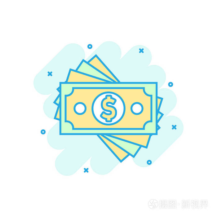钞票业务理念飞溅效应.插画-正版商用图片16vk3o-摄图新视界