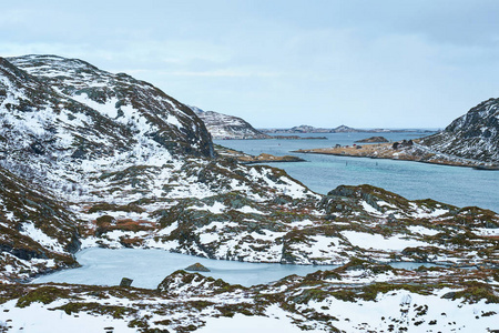 挪威峡湾景观, 洛福敦群岛, 挪威