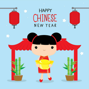 卡通新年服装图片