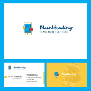  Front and Back Business Card Template. Vector Creative Design