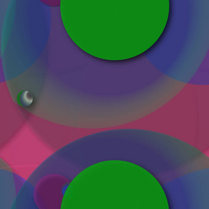 多色几何圆抽象背景无缝图案。