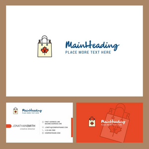  Front and Back Business Card Template. Vector Creative Design