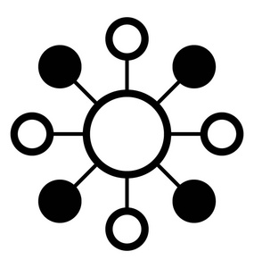 网络线路图标设计