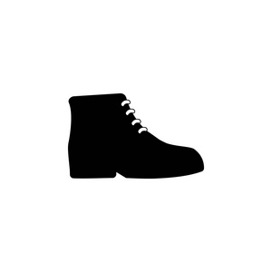 s boots icon on white background. Clothing or Clothes or Fashion