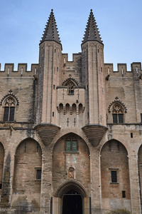 法国阿维尼翁市中世纪教皇城堡的城墙