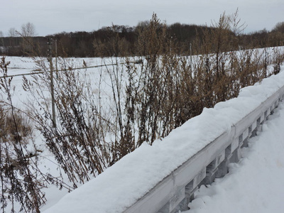 冬季雪堤景观