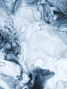 蓝色抽象艺术手绘背景, 丙烯酸漆 c