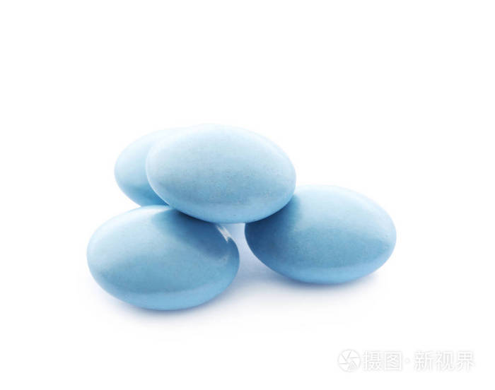 白色背景上的彩色药丸堆照片-正版商用图片1758c5-摄图新视界