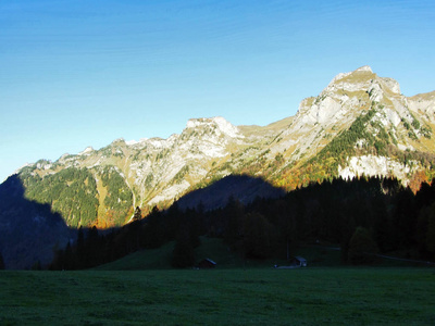 瑞士格勒鲁斯州格勒鲁斯阿尔卑斯山山脉中的洛基峰
