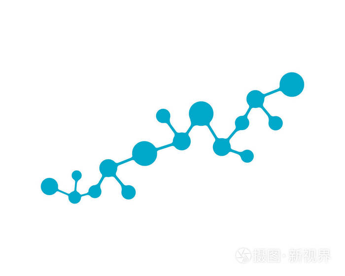 分子符号标志模板插图设计
