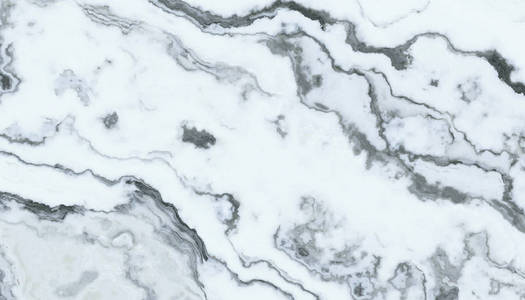 白色大理石图案，卷曲的灰色和黑色的静脉。 抽象纹理和背景。 2d插图