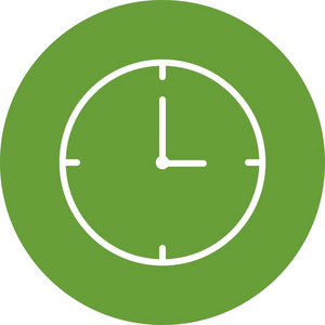 时钟矢量图标符号图标矢量插图个人和商业使用。