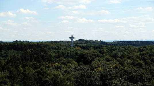 瓦尔斯三个边境点的瞭望塔上的Aken景观荷兰