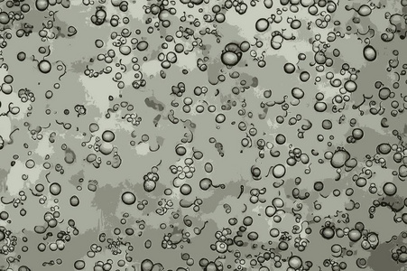汽水中氧气气泡的抽象结构图片