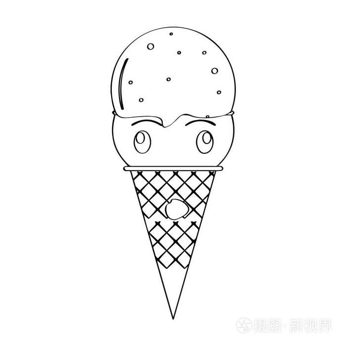 令人惊讶的冰淇淋蛋筒
