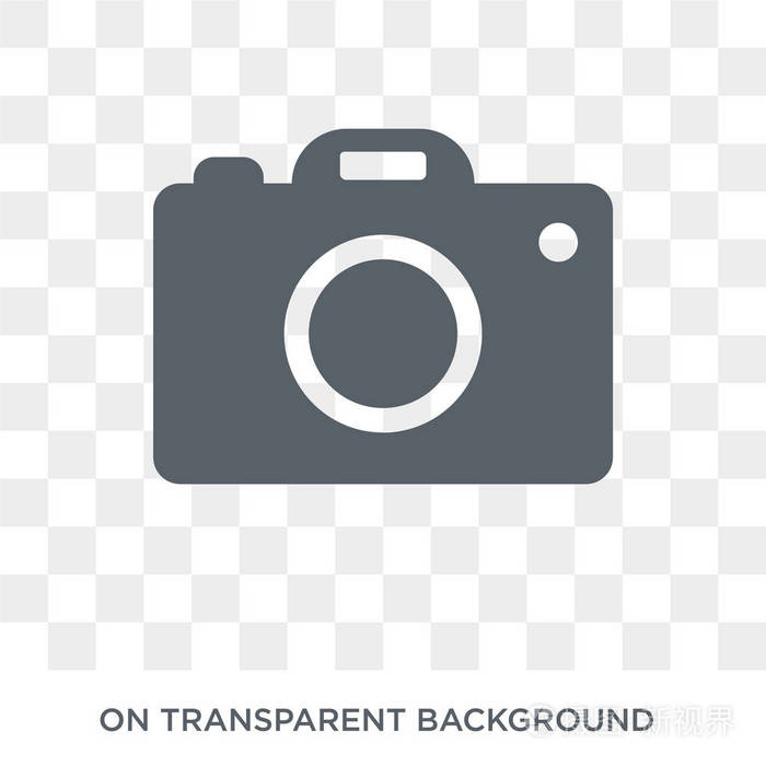 相机图标. 来自电子设备收集的相机设计理念.