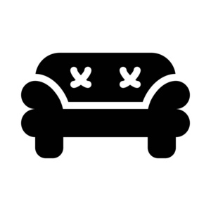 舒适沙发座椅简单矢量图示