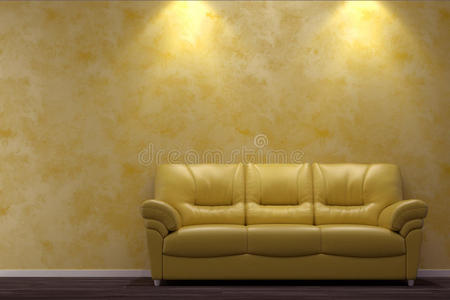 黄色沙发现代内饰