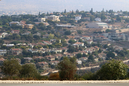 以色列北部一个小镇的景观