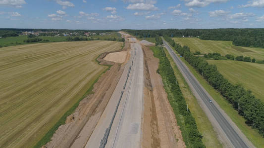 公路建设鸟瞰图