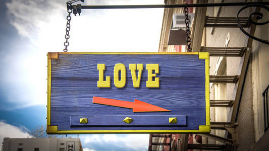 商店标志去爱