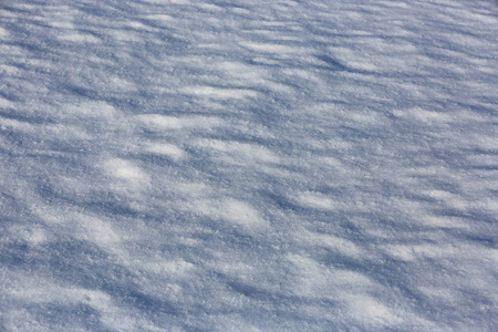 冰冻雪表面抽象的自然背景