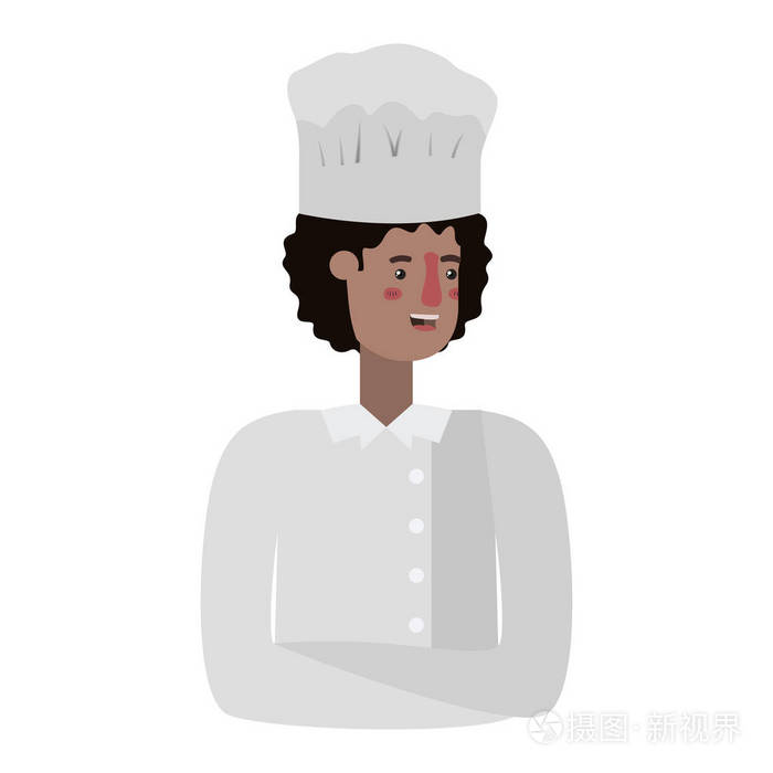 年轻人厨师头像字符