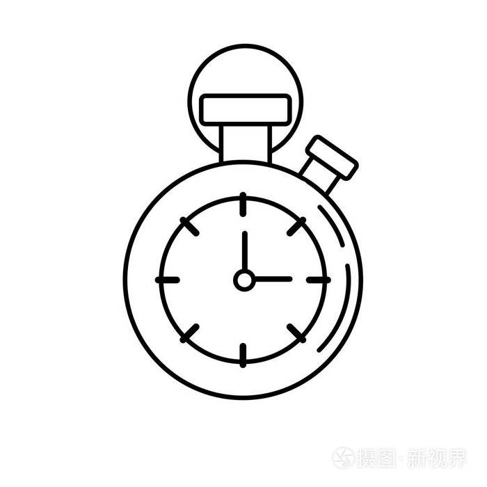 行计时器,以了解和测量时间矢量插图