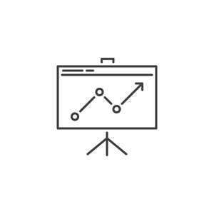演示文稿相关矢量线图标